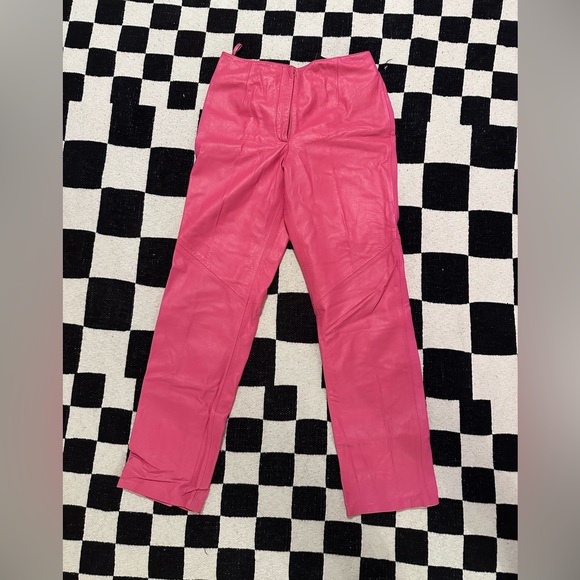Révue pink leather pants - Picture 1 of 4